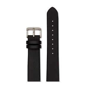 Five Forty perfume Black With Brushed Silver Buckle | 18mm